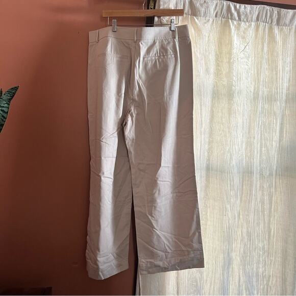 Everlane The Way-High Drape Pant Sandstone Cream Tan Trousers NWT Size 16S Short - Picture 6 of 9